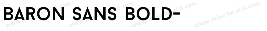 Baron Sans Bold字体转换